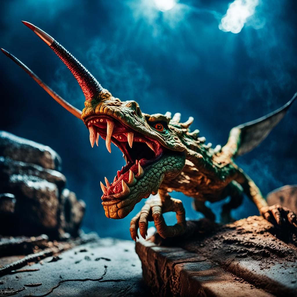 Quetzalcoatl Portrait in Mesoamerican Glyph Style