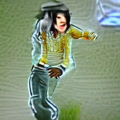 Michael Jackson Portrait in Pop Art Style