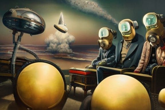 Family in Fallout Suits: Comic Book Anime Art