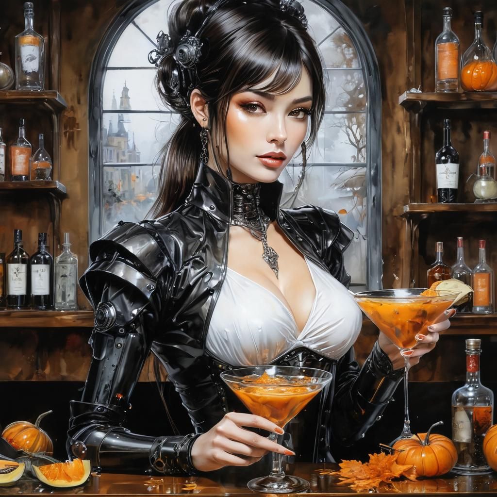 Robot Bartender Serves Pumpkin Spice Martinis