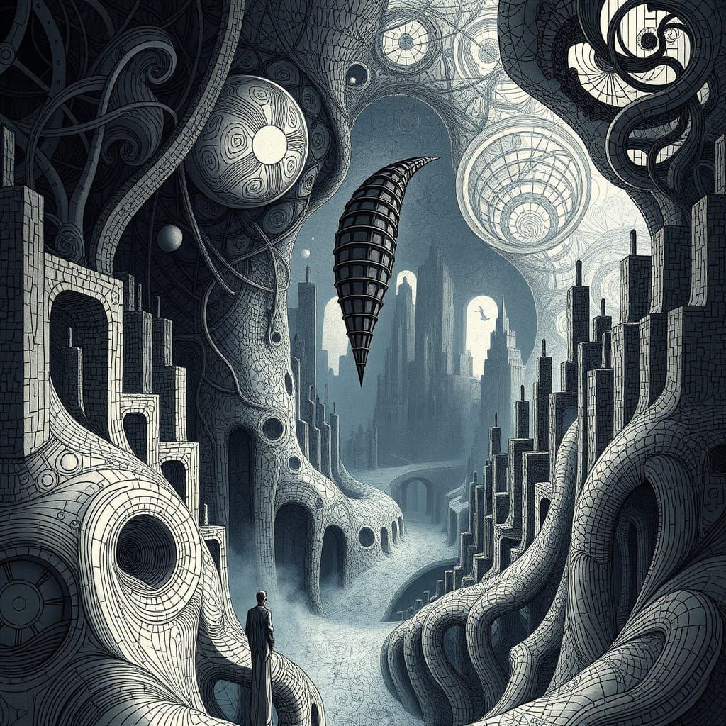 Dreamlike Kafkaesque Metropolis