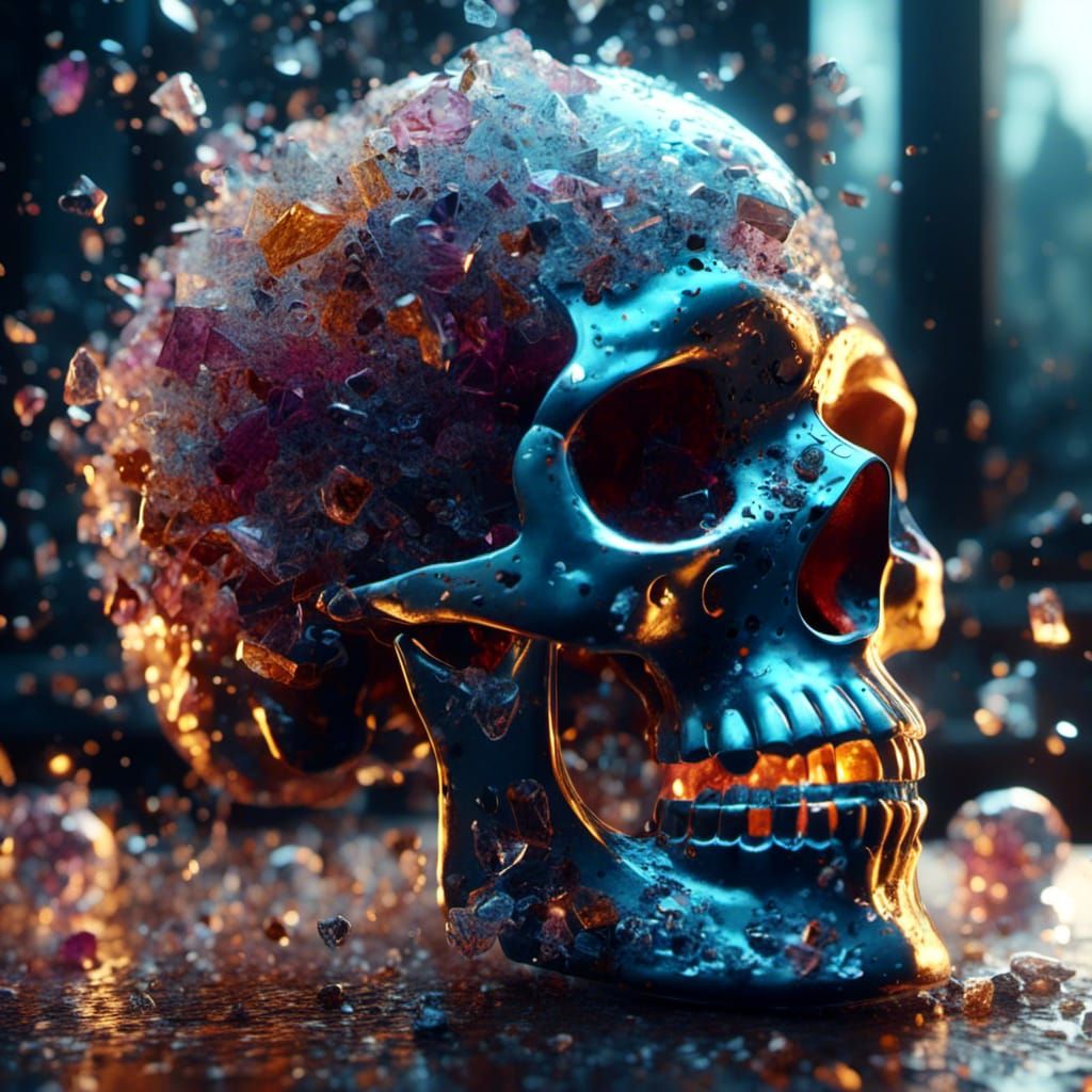 Glass skull