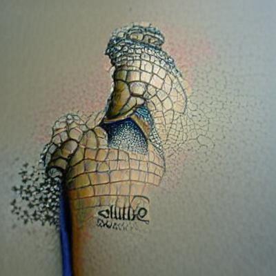Detailed Stipple Painting of Swalot