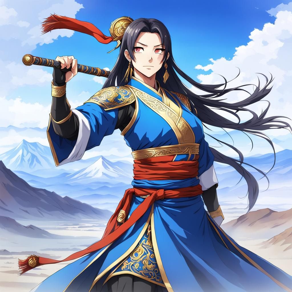 Mongolia Personified: Anime Style Illustration