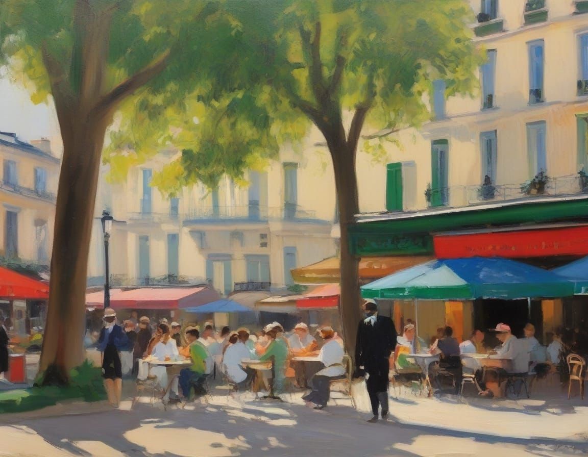 Parisian Cafe Scene