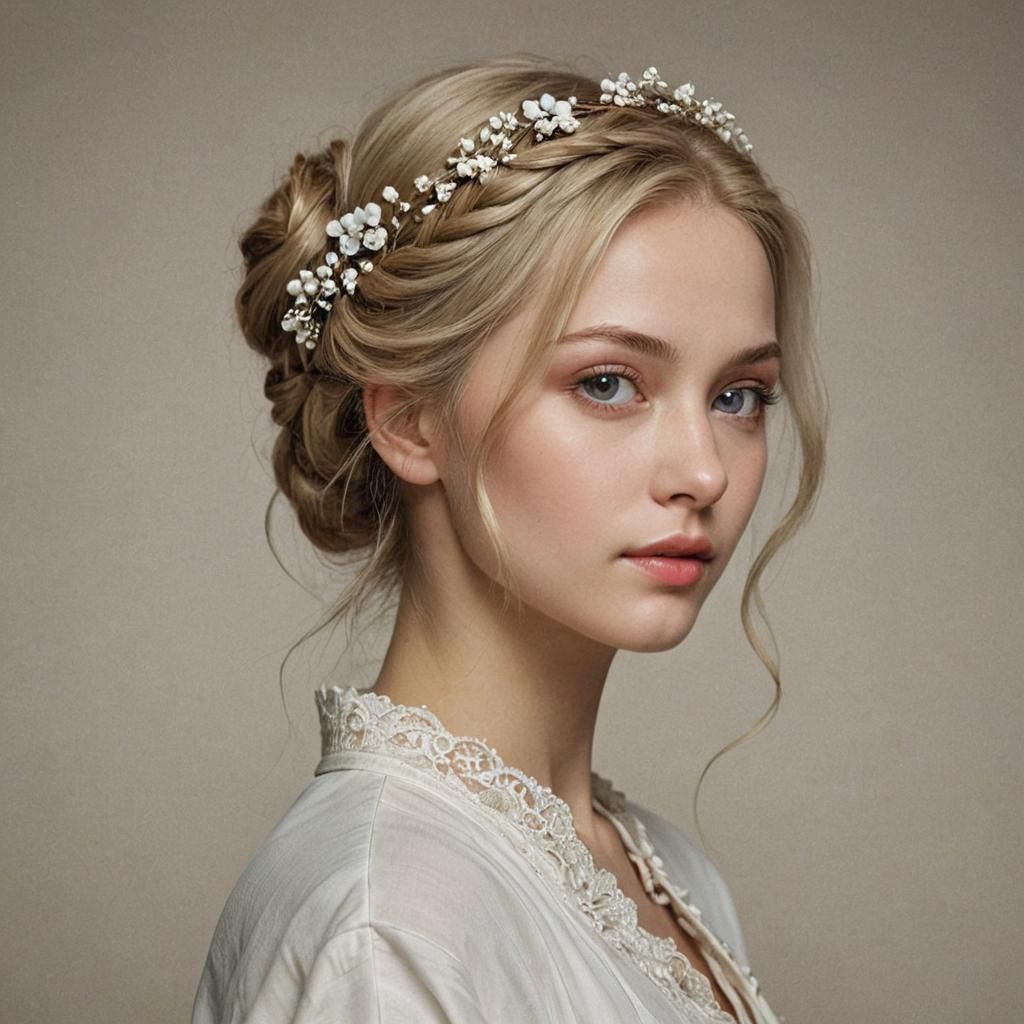 Split Portrait: Elven Woman, Normal and Demonic