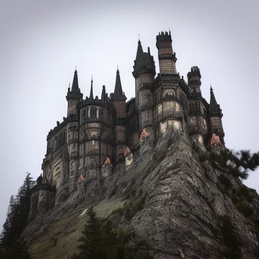 Gothic Castles with Dragons and Planet Alignment
