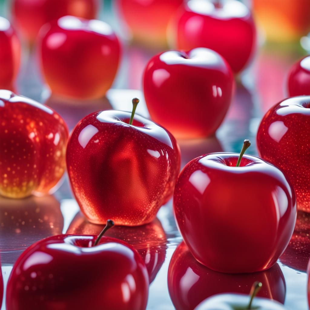 Frutiger Aero Apple: Glossy, Translucent, and Juicy