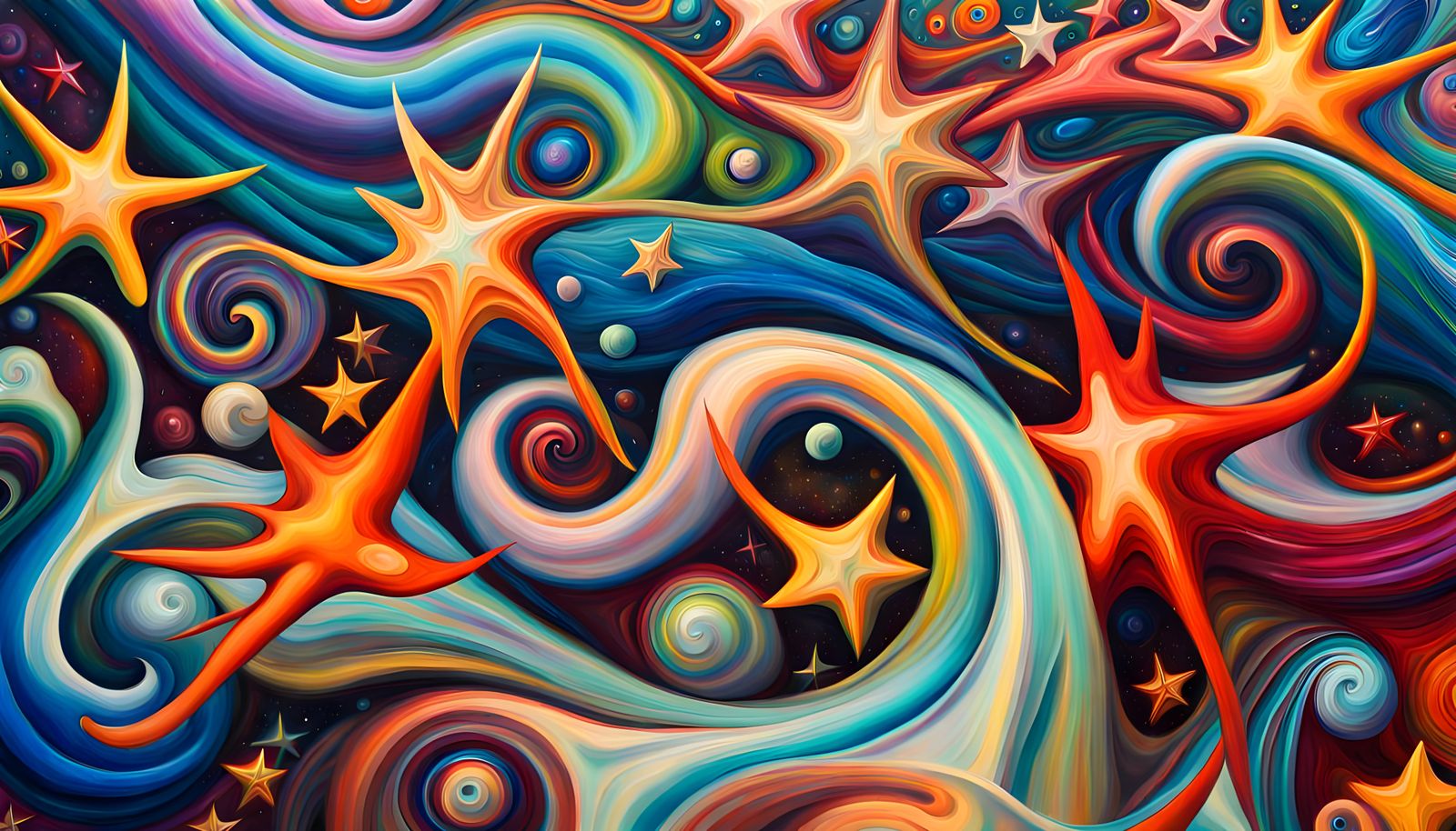 Cosmic Star Cluster Formation in Abstract Expressionism