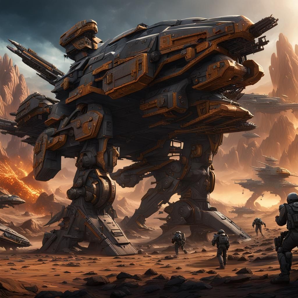 Starship Troopers Concept Art in Unreal Engine 5