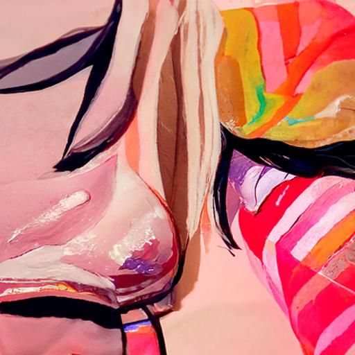 Gouache Painting Celebrating Lesbian Identity