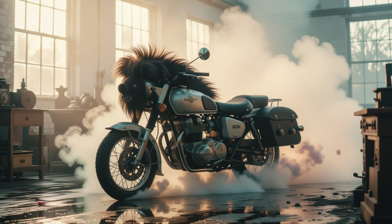 Buffalo Moped in Misty Victorian Workshops