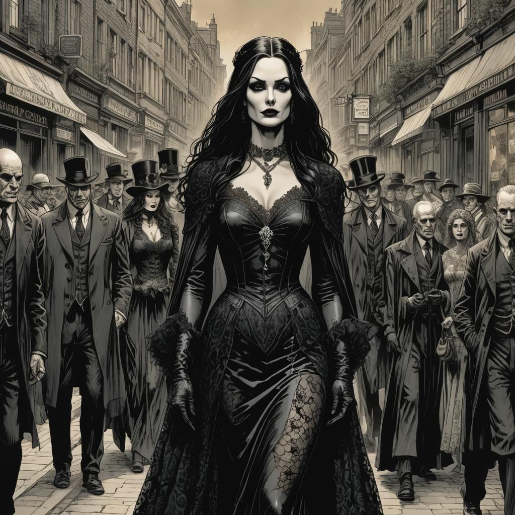 Gothic Beauty in London: David Finch Illustration