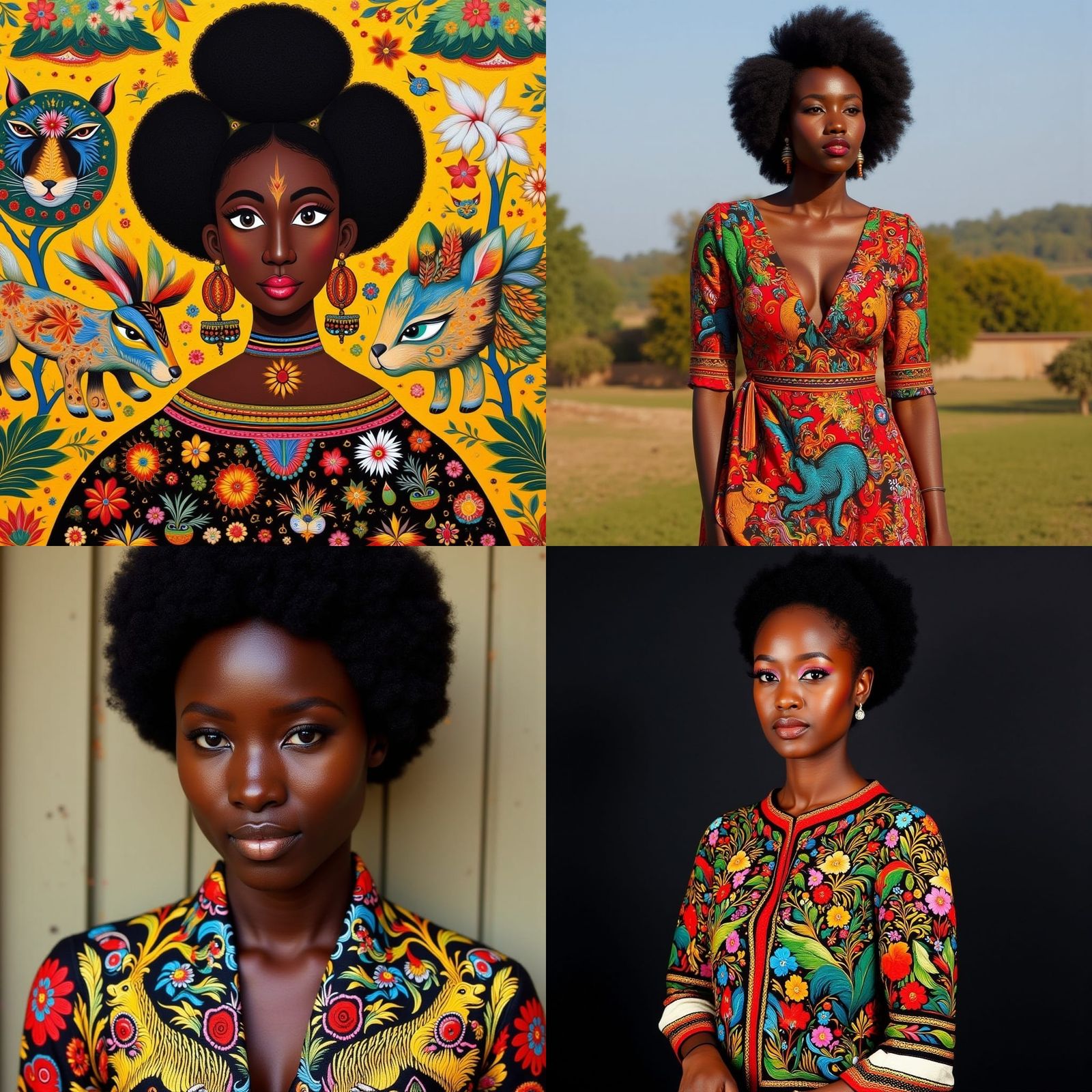 Vibrant African Woman in Traditional Dress