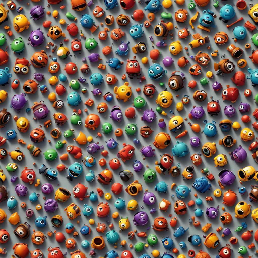 Vibrant 3D Cerbeza Concept Art in Pixar Style