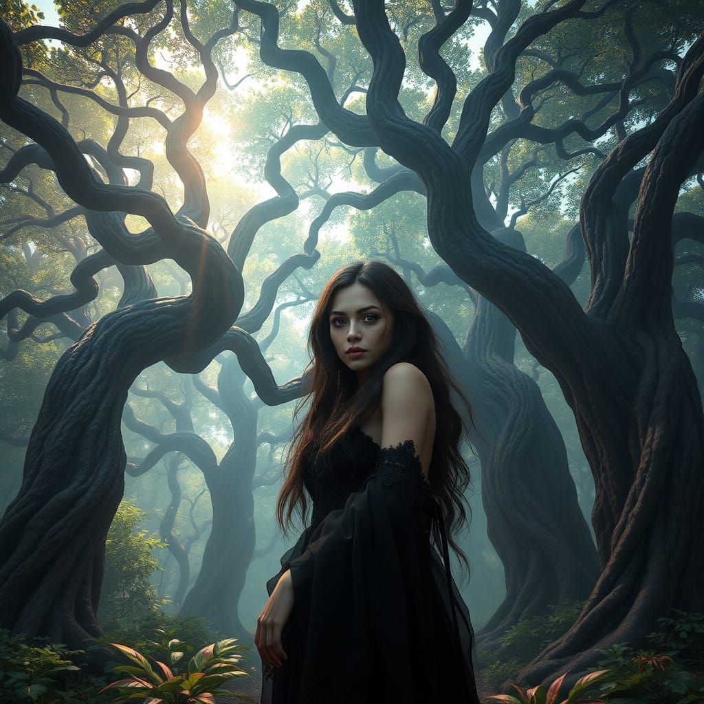 Ethereal Israeli Forest Goddess Unveiled