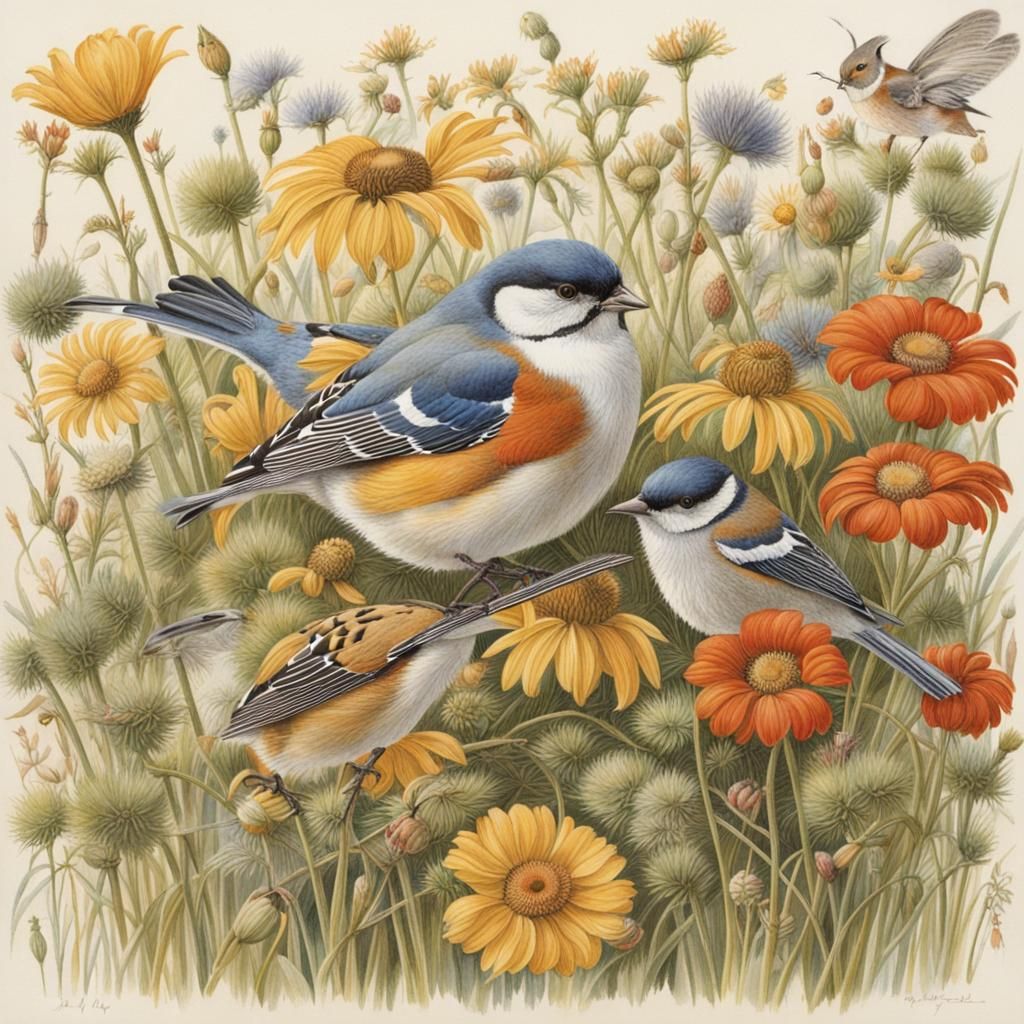 Detailed Vintage Botanical Illustration of Nature