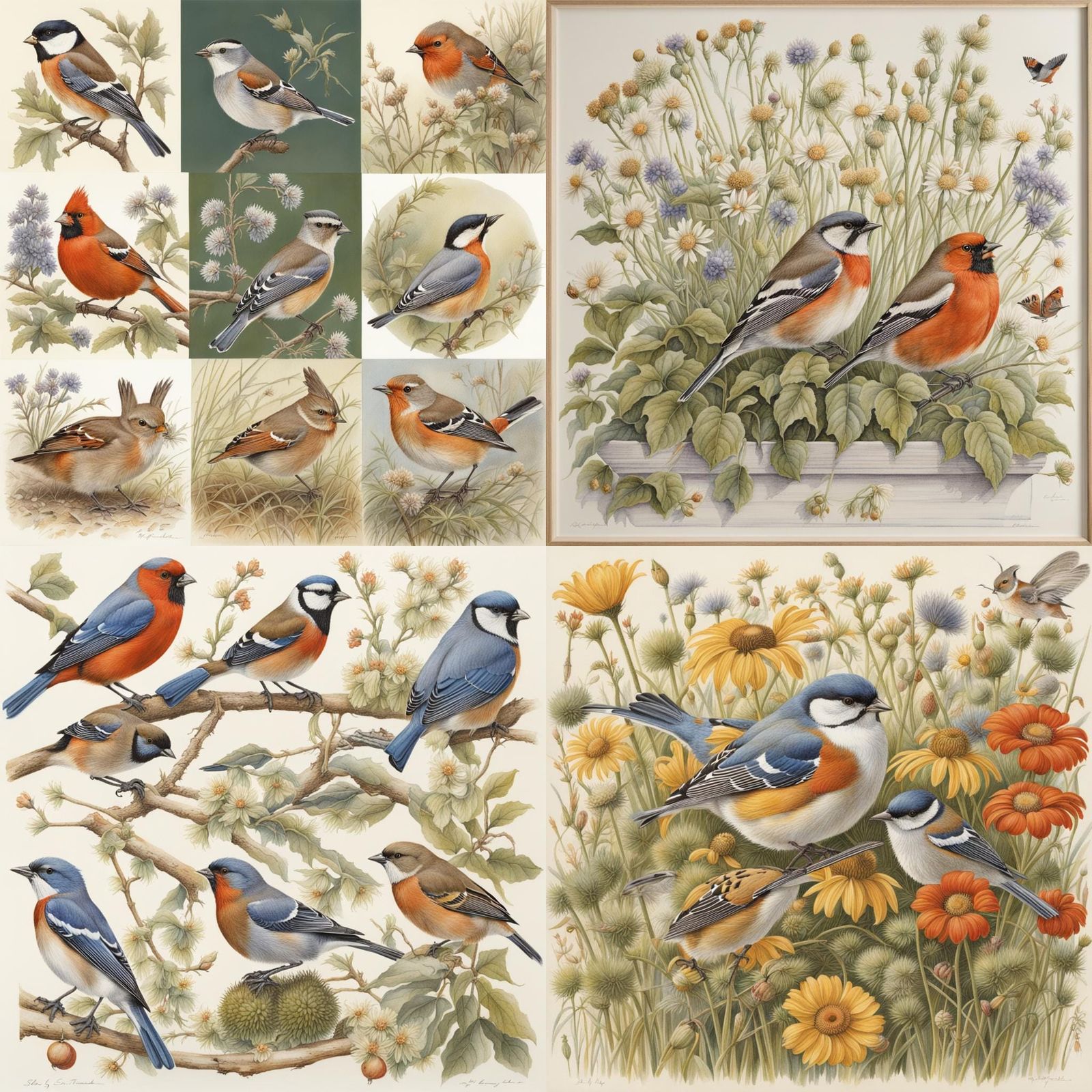 Landscapes in Traditional English Watercolor Style