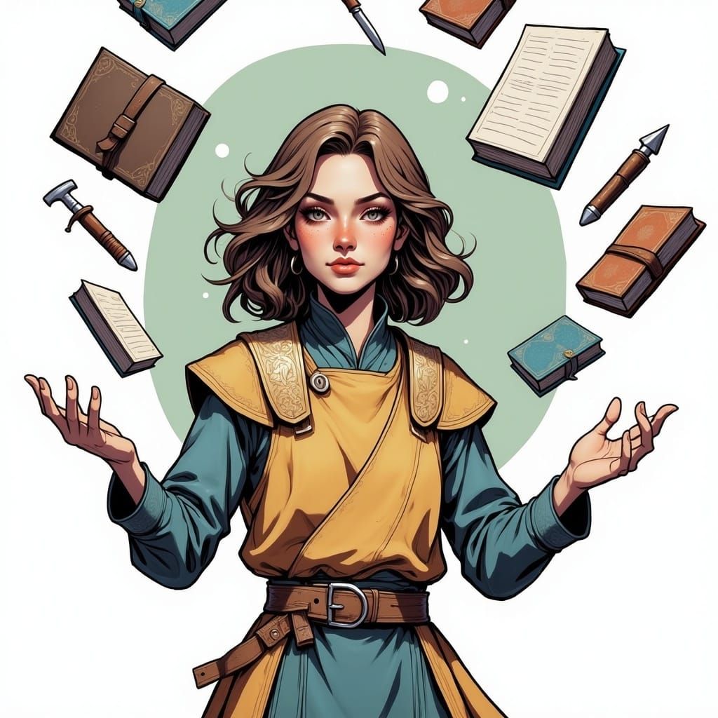 Telekinetic Person Levitating Objects in Cell Shaded Vector ...