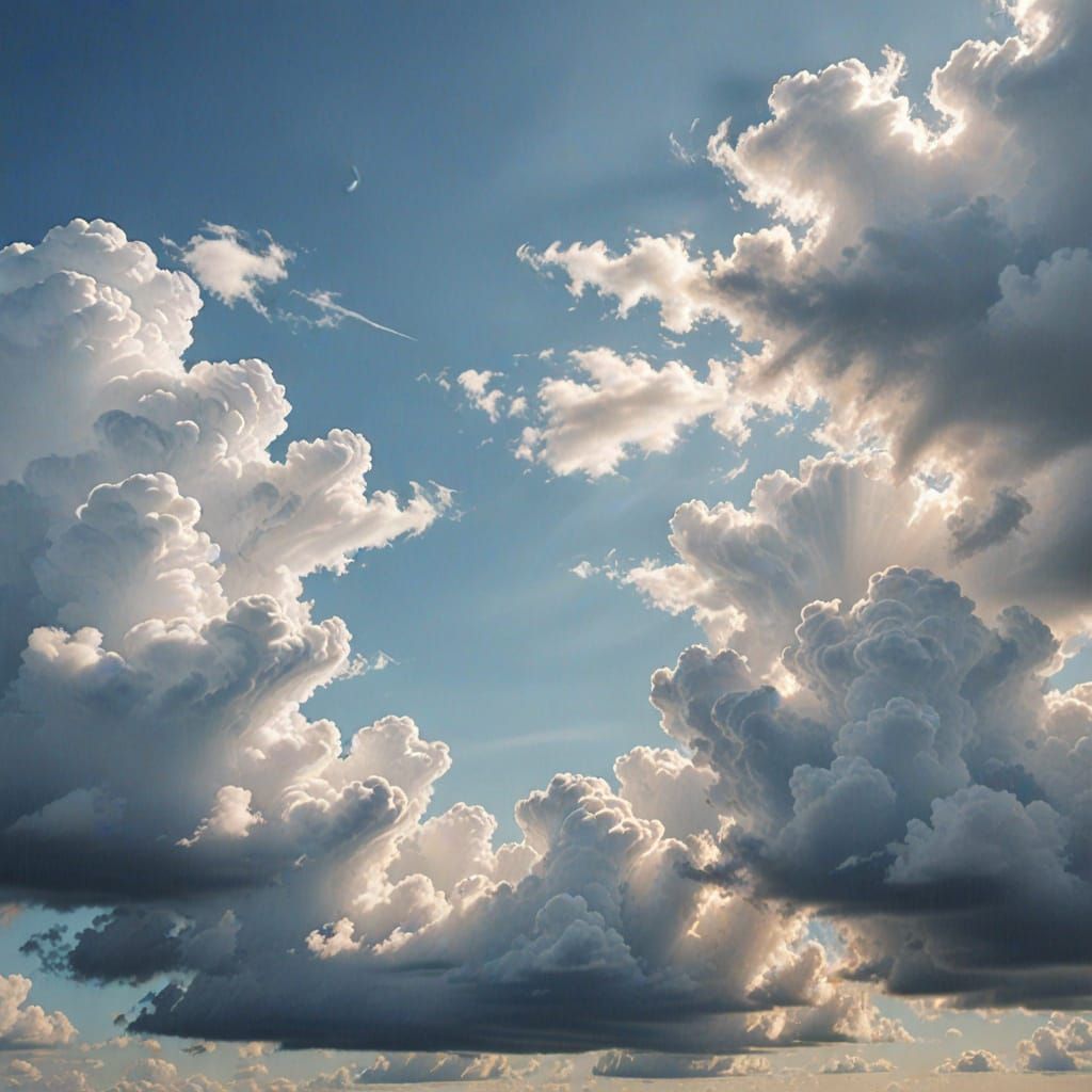 Dreamy Cloudscape in Soft Pastel Hues