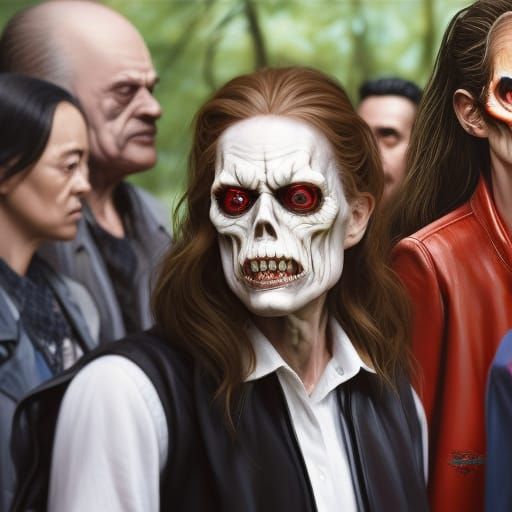 Hyperdetailed Zombie Portrait in Photorealistic Style