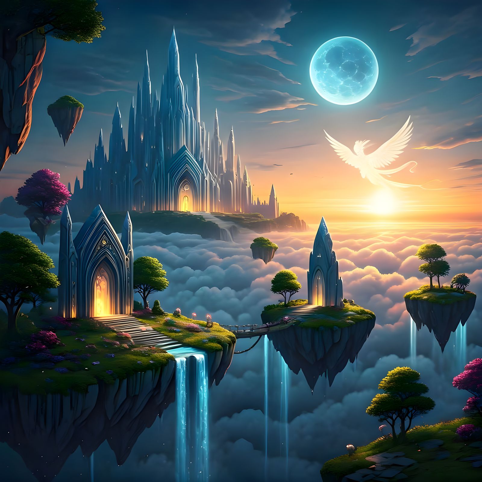 Celestial Kingdom in Ethereal Twilight