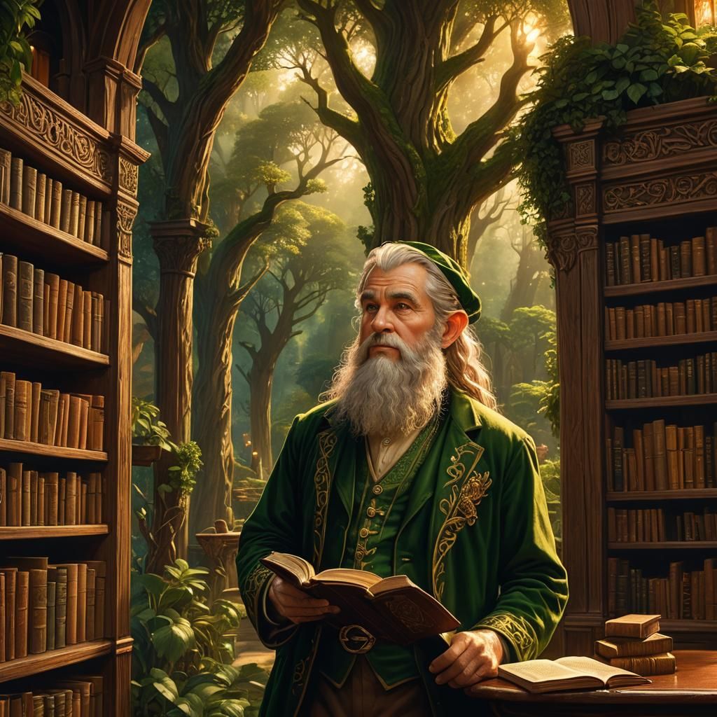 Leprechaun in Rivendell Library Concept Art
