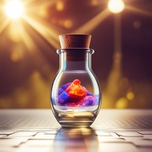 Sinister Magical Potion in Elegant Vial, Hyper-Realistic
