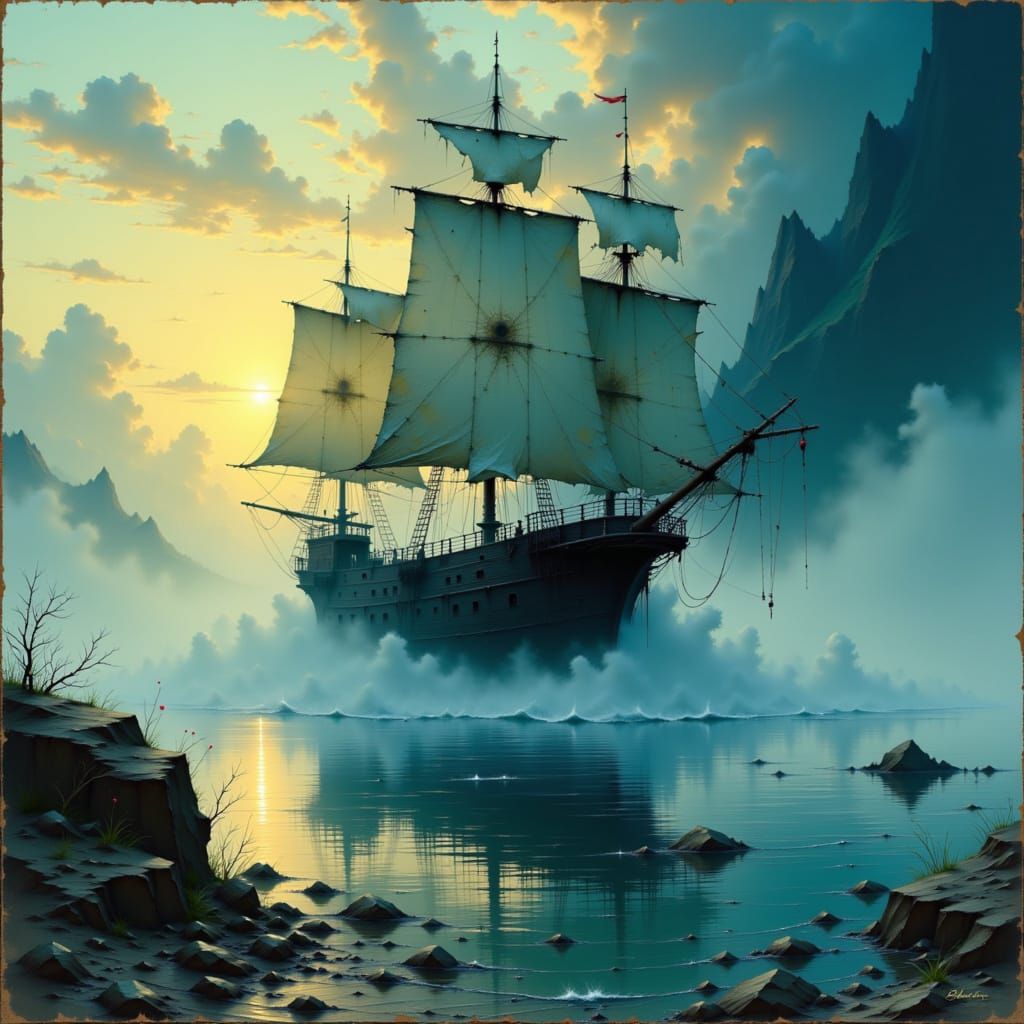 Spectral Ghost Ship on the Platte River