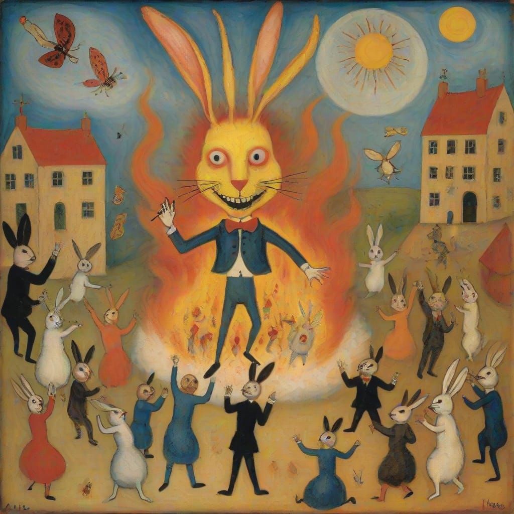 Burning Rabbit Survives Music's Fury, World Dies