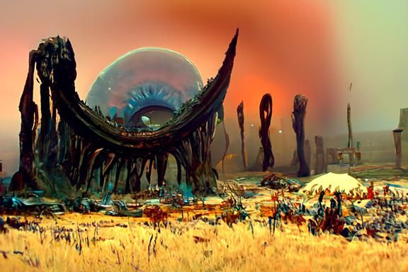 Radioactive Pustules in Retropunk Vorticism Style