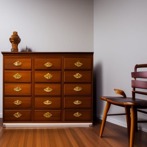 Modern Lawyer's Office with Chest of Drawers