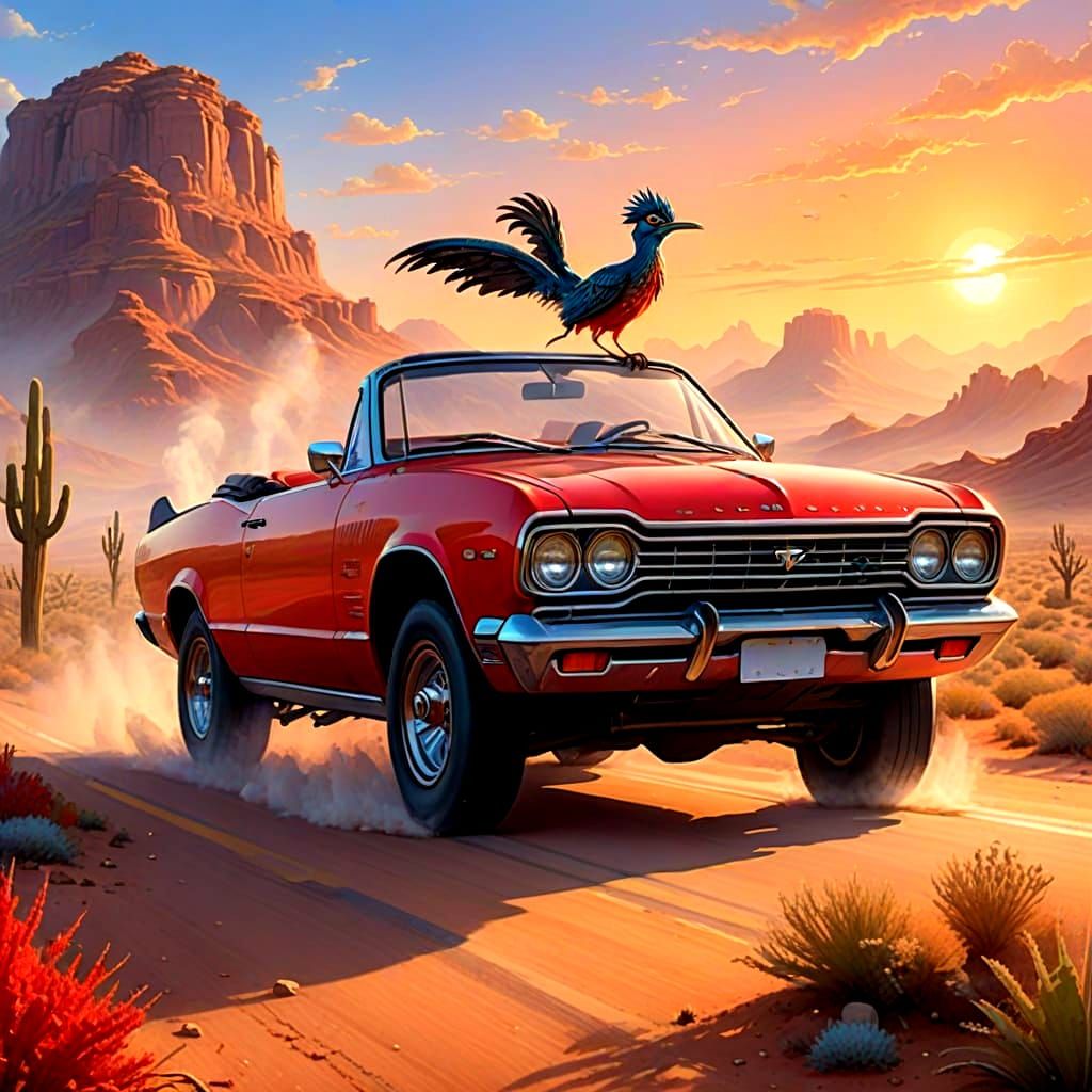 Roadrunner in a Desert Dream Drive
