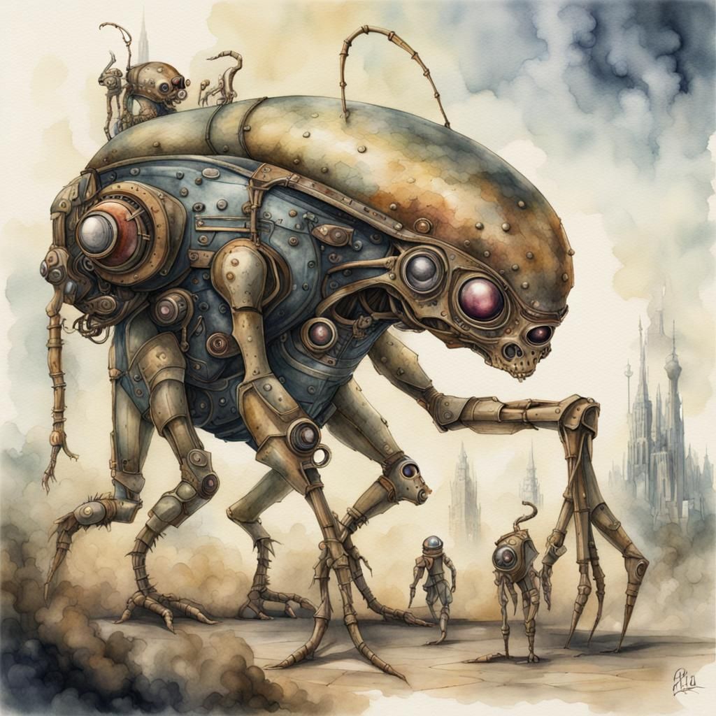 Alien carriage creature, "Bug"..