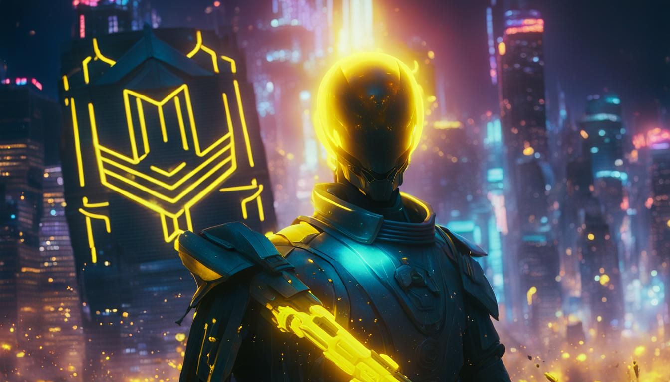 Spectre with Energy Katana in Neon City
