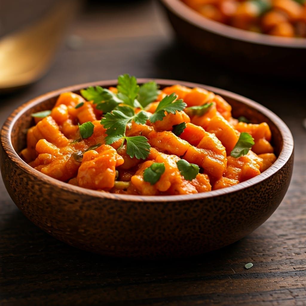 Mouth-Watering Dish in Warm Natural Light