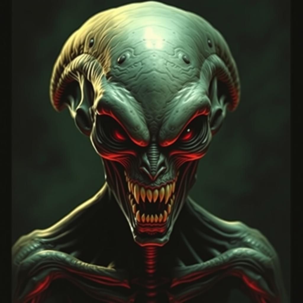 Lovecraftian Vampire Alien, H.R. Giger Inspired