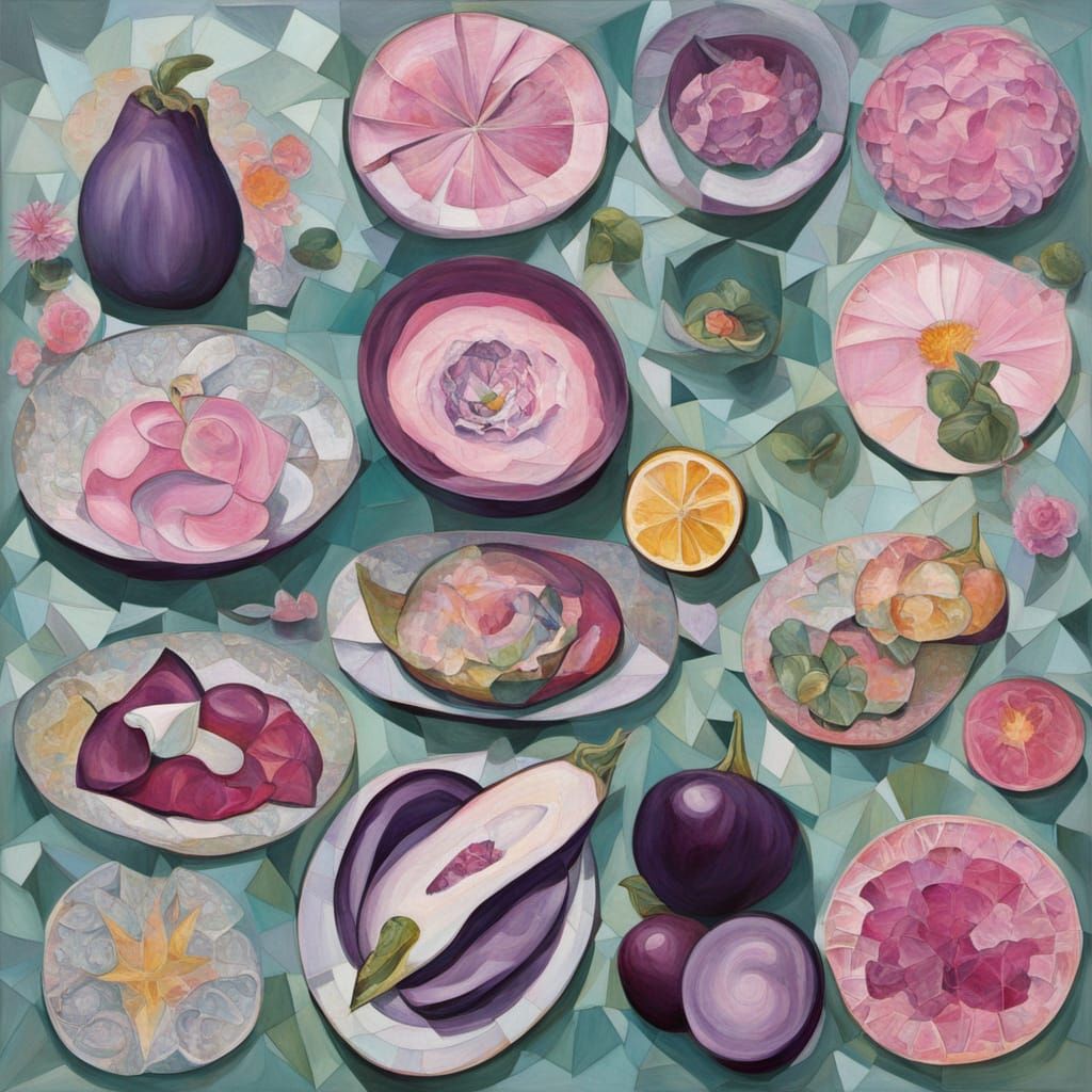 Abstract Surrealism Painting of Jade Waikawa Gray