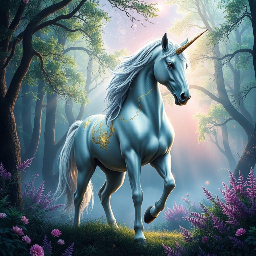 A magical unicorn