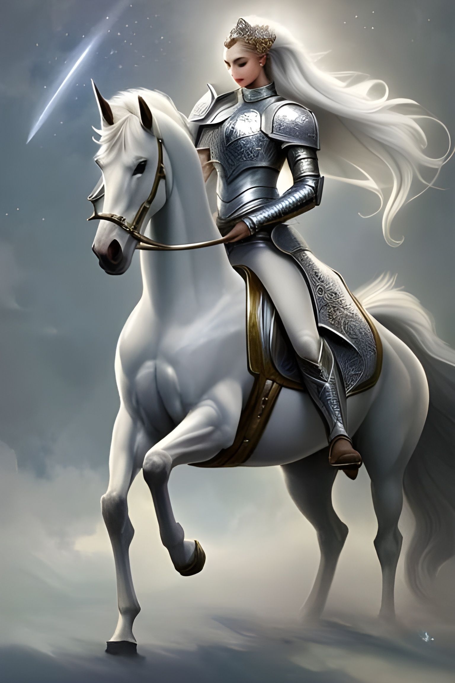 The Warrior and the White Steed