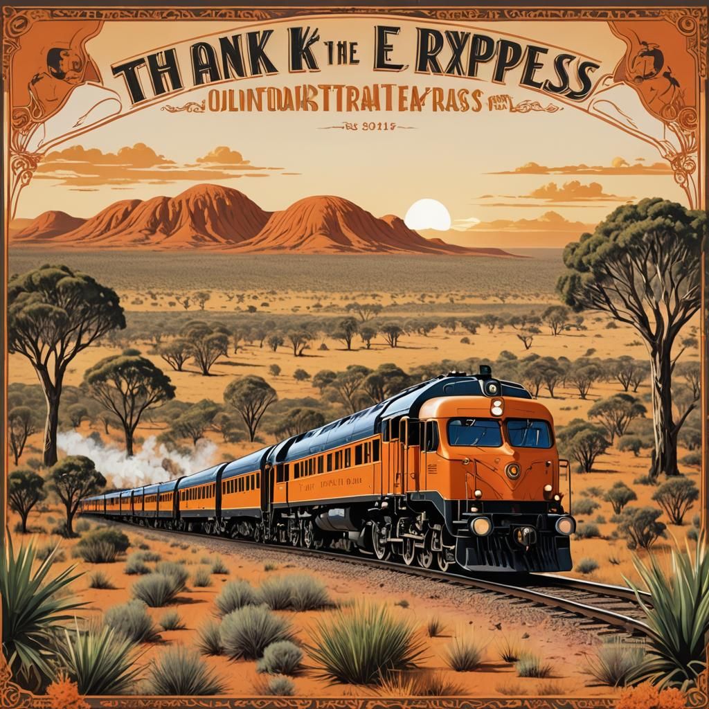 Outback Express Celebration with Joyful Characters