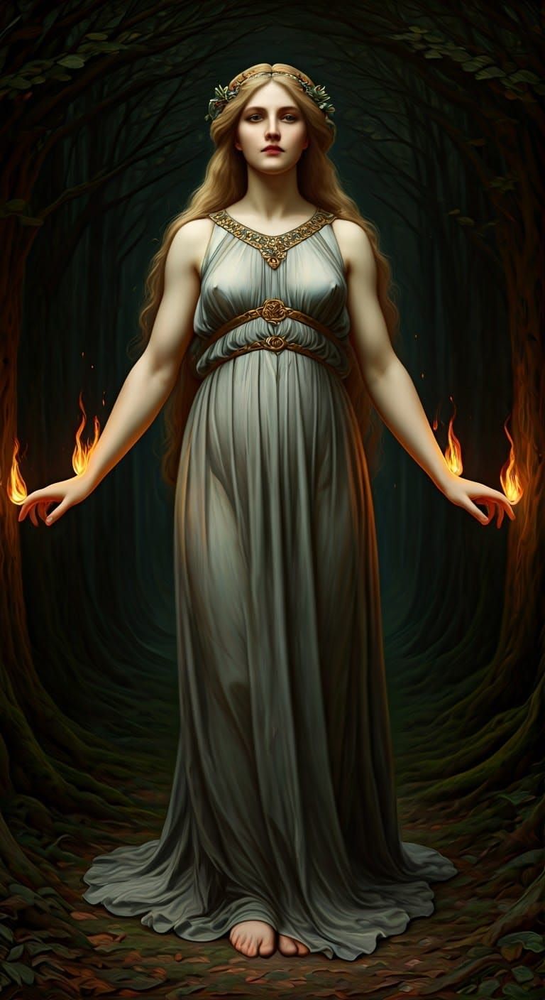 Morana: Goddess of Winter in Renaissance Style