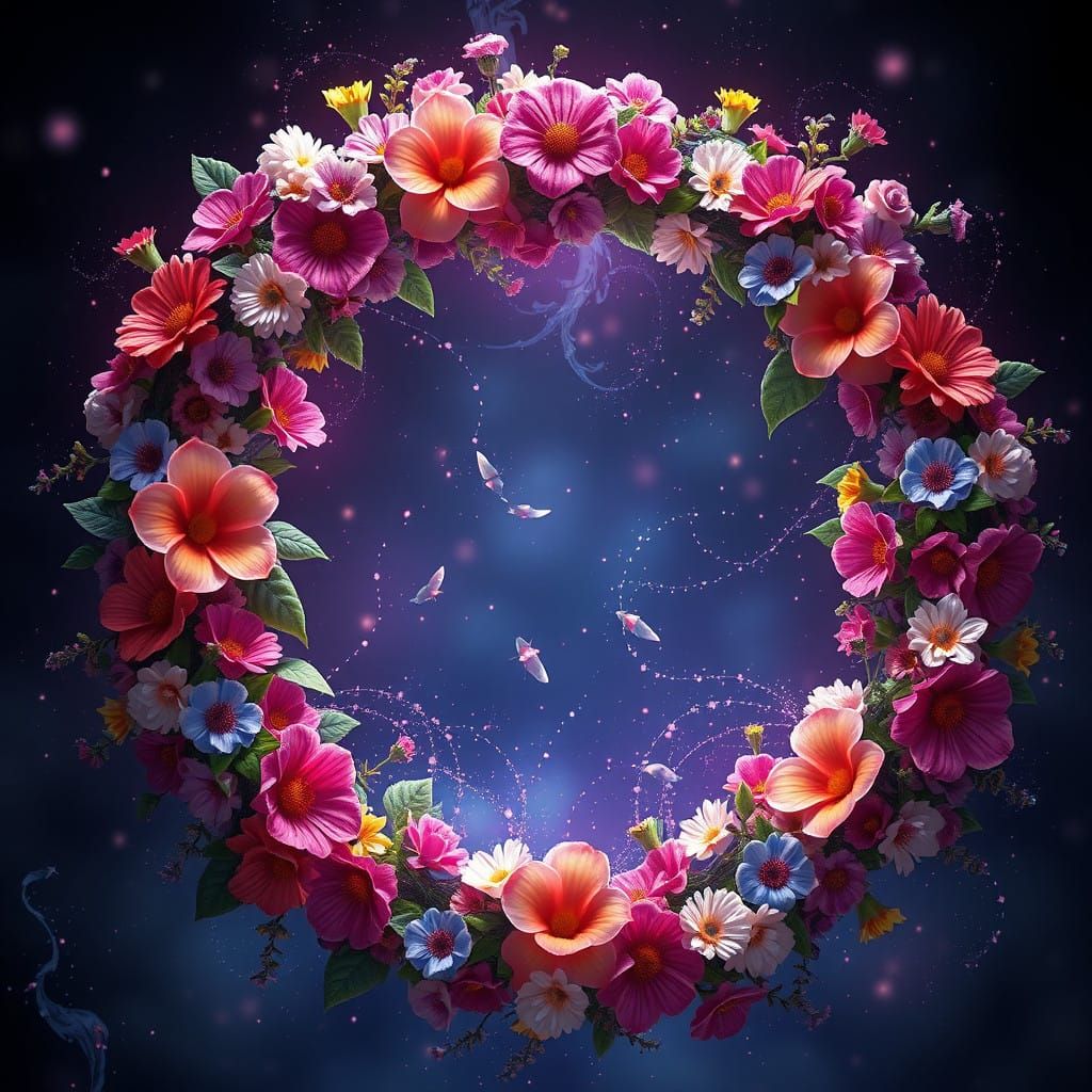 Enchanted Floral Portraits in Vibrant Colors