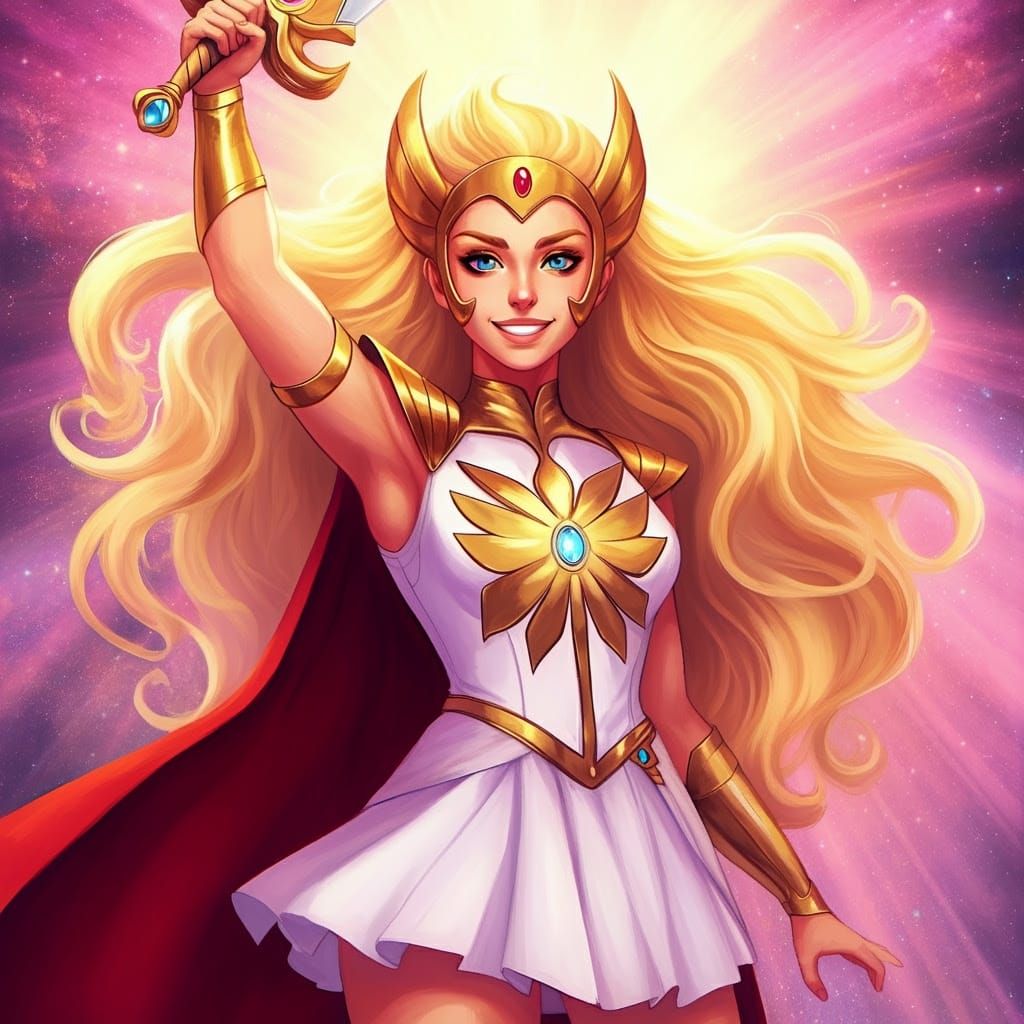 Ethereal Grayskull Heroine in Shimmering Armor