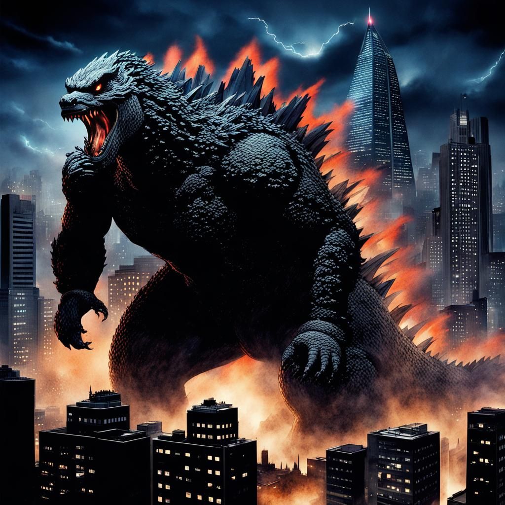 Godzilla's Night Attack on Metropolis