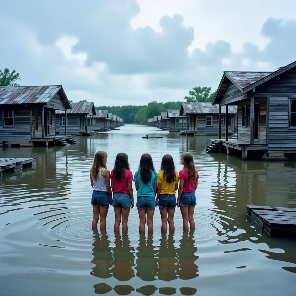 Flooded Summer Camp: Somber Documentary Photography