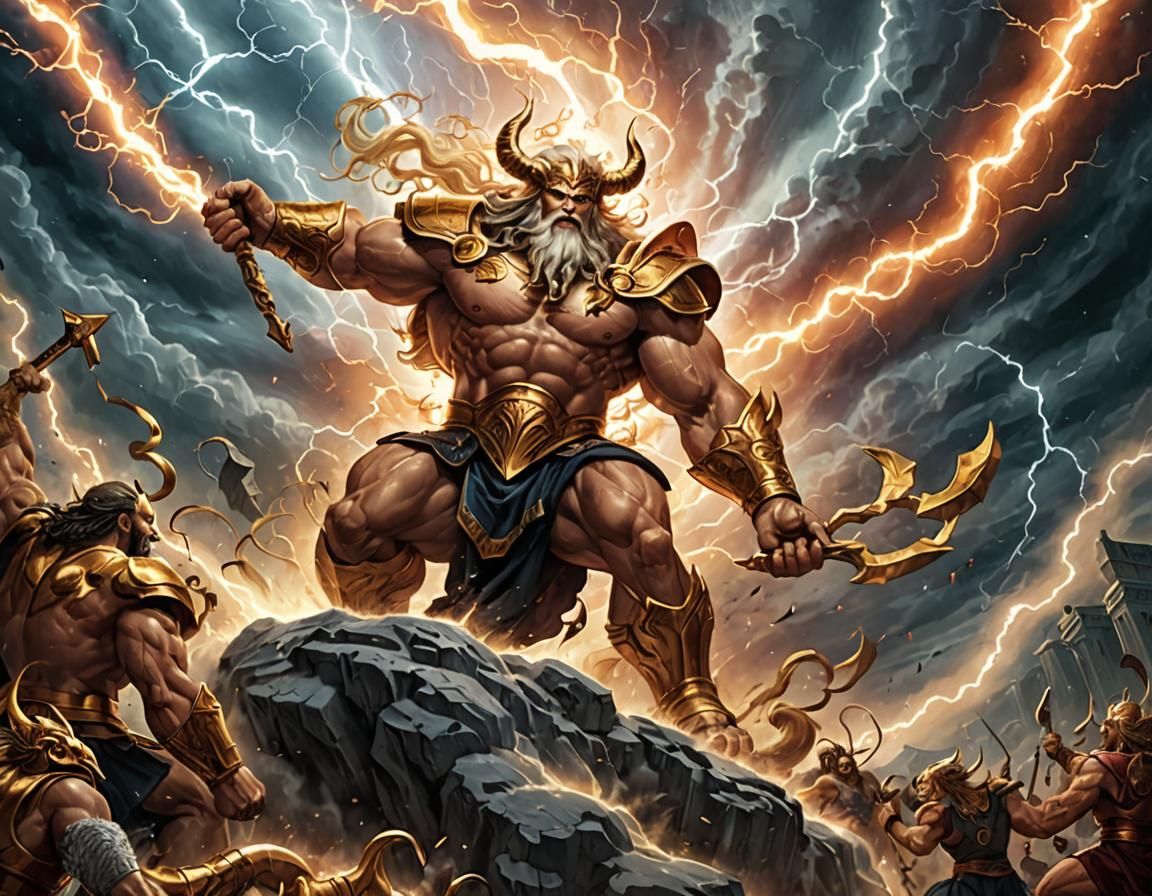 Epic Battle of Gods from World Mythologies