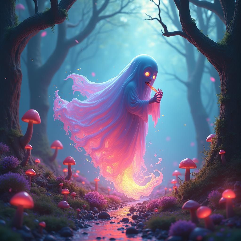 Ethereal Ghost Indulges in Candy Vortex