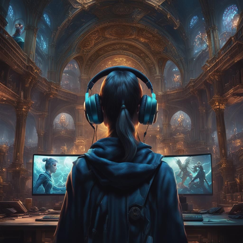 Superhero Split Screen: Dark Fantasy Concept Art