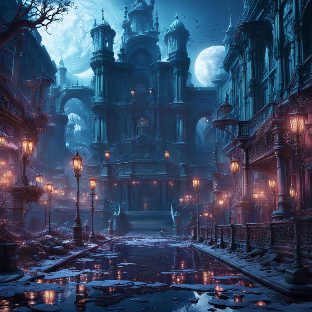 Fantastical Boulevard of Broken Dreams: Detailed Matte Paint...